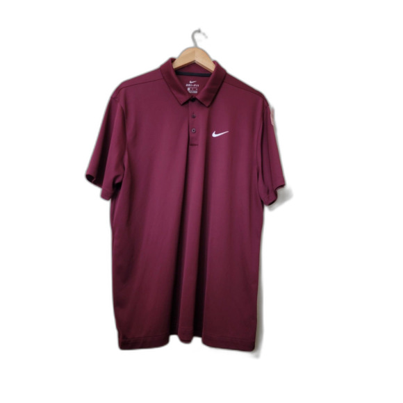 Nike Other - Nike Maroon Dri-fit Men's Polo Shirt - XL